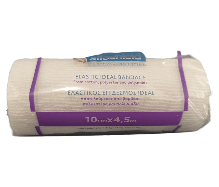 Alfashield Elastic Ideal Bandage Ελαστικός Επίδεσμος 10cm X 4,5m