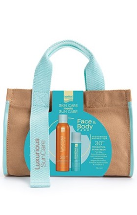 Intermed Luxurious SunCare Face & Body Pack Probiotics Fluid SPF30 50ml & Invisible Spray SPF30 200ml