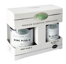 Power Health Set Platinum Zinc Plus C 30tabs + Δώρο Platinum Range D-vit3 2000iu 20tabs