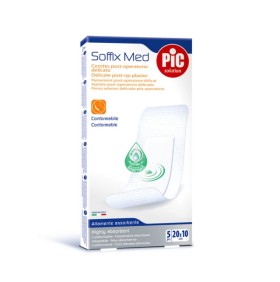 Pic Solution Soffix Med - Αντιβακτηριακά αυτοκόλλητα επιθέματα 20cm X 10cm 5τμχ