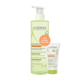 A-Derma Promo Exomega Control 2in1 Emollient Cleansing Gel 500ml με Δώρο Exomega Emollient Cream 50ml