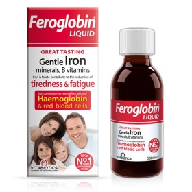 Vitabiotics Feroglobin B12 Liquid 200ml – Συμπλήρωμα Σιδήρου για Ενήλικες & Παιδιά