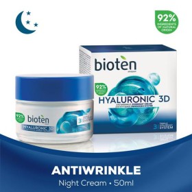 Bioten Night Cream Hyaluron 3D 50ml - Κρέμα νύχτας με Υαλουρονικό Οξύ