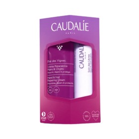 Caudalie Set The des Vignes Hand and Nail Cream 30ml & Lip Conditioner 4.5g