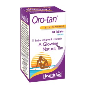 Health Aid Oro-tan Sun Tanning 60tabs – Συμπλήρωμα για Λαμπερό & Φυσικό Μαύρισμα
