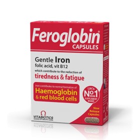 Vitabiotics Feroglobin Slow Release 30 Κάψουλες & Συμπλήρωμα Σιδήρου