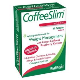 Health Aid Coffee Slim 60caps -  Συμπλήρωμα με Θερμογόνο Δράση για τη Διαχείριση Βάρους
