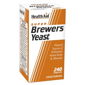 Health Aid Brewers Yeast 300mg 240 ταμπλέτες -Πηγή Βιταμινών του Συμπλέγαμτος Β, Αμινοξέων, Μετάλλων  Ιχνοστοιχείων
