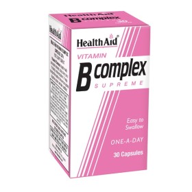 Health Aid Vitamin B-Complex Supreme 30caps -Συμπλήρωμα Διατροφής με Σύμπλεγμα Βιταμινών Β
