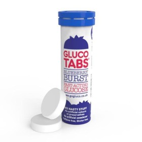 Glucotabs Blueberry Burst – Ταμπλέτες Γλυκόζης με Γεύση Mύρτιλο 10τμχ.