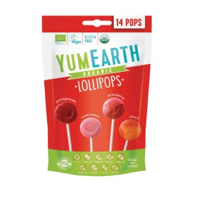 YumEarth Organic Pop 14 τεμάχια - Βιολογικό Γλυφιτζούρι με Γεύση Φρούτων