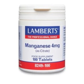 Lamberts Manganese 4mg Μαγγάνιο 100 Κάψουλες