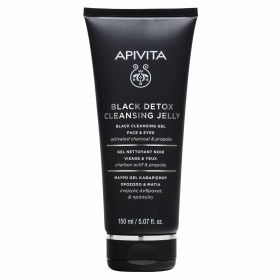 Apivita Black Detox Cleansing Jelly 150ml – Μαύρο Gel Καθαρισμού για Πρόσωπο & Μάτια με Πρόπολη & Ενεργό Άνθρακα