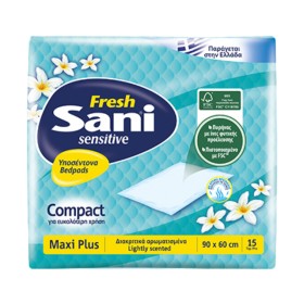 Sani Sensitive Fresh Maxi Plus 90 x 60cm 15 τεμάχια - Υπόσεντονα