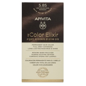 Apivita My Color Elixir – Βαφή μαλλιών χωρίς αμμωνία - 5.85 (Καστανό ανοιχτό περλέ)