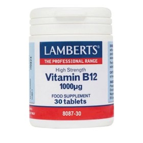 Lamberts Vitamin B12 1000μg 30 Ταμπλέτες - Συμπλήρωμα διατροφής βιταμίνης Β12