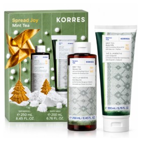 Korres Spread Joy Mint Tea Σετ με Αφρόλουτρο 250ml & Γαλάκτωμα Σώματος 200ml