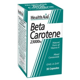 Health Aid Beta Carotene 23.000i.u 30caps - Συμπλήρωμα με Βήτα Καροτίνη