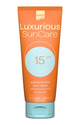 Intermed Luxurious Sun Care Body Cream SPF15 200ml - Αντηλιακό Σώματος