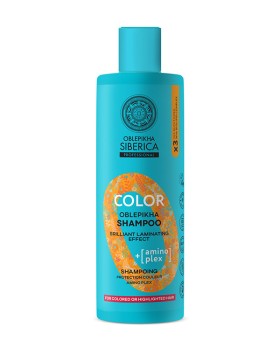 Natura Siberica Color Oblepikha Shampoo For Colored or Highlighted Hair 400ml - Σαμπουάν Προστασίας Χρώματος με 3x Ιπποφαές για Βαμμένα Μαλλιά