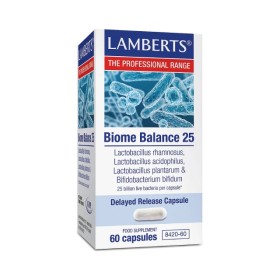 Lamberts Biome Balance 25, 60 κάψουλες – Συμπλήρωμα διατροφής με Προβιοτικά & Πρεβιοτικά
