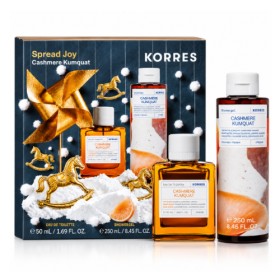 Korres Spread Joy Σετ με γυναικείο άρωμα EDT Cashmere Kumquat 50ml & Αφρόλουτρο 250ml