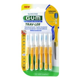 Gum Trav-ler Interdental 1514 Brush 1.3mm Yellow 6 τεμάχια - Μεσοδόντιο Βουρτσάκι Κίτρινο