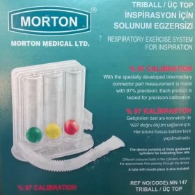 Morton Medical Triball Respiratory Exercise System - Συσκευή Εκγύμνασης Πνευμόνων 1τμχ.