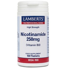 Lamberts Nicotinamide 250mg Βιταμίνη B3 Νιασίνη 100 Ταμπλετες