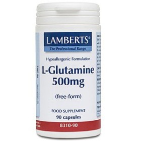 Lamberts L-Glutamine 500mg 90 Κάψουλες – Σύμπλεγμα Γλουταθιόνης