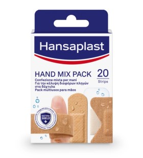 Hansaplast Hand Mix Pack Bacteria Shield 20τμχ. - Πακέτο Επιθεμάτων με 5 Διαφορετικά Μεγέθη
