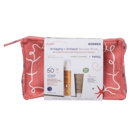 Korres Set Antiaging & Antispot Suncare Ritual Red Grape Sheer Glow SPF50 50ml + Free Gift Black Pine Moisturizer 20ml