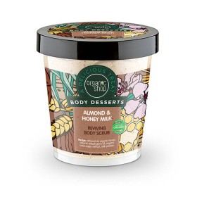 Organic Shop Body Desserts Almond & Honey Milk 450 ml - Αναζωογονητικό απολεπιστικό σώματος Αμύγδαλο & Μέλι Γάλα