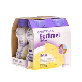 Nutricia Fortimel Extra Vanilla 4x200ml – Θρεπτικό Συμπλήρωμα Διατροφής Πλούσιο σε Πρωτεΐνες με Γεύση Βανίλια