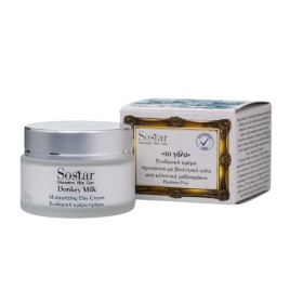 Sostar Donkey Milk Moisturizing Day Cream 50ml - Ενυδατική Κρέμα Προσώπου με Βιολογικό Γάλα Γαϊδούρας