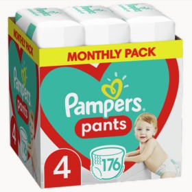 Pampers Pants No 4 (9-15kg)176 τμχ. Monthly Pack