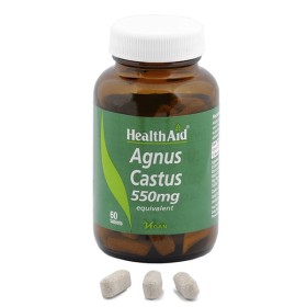 Health Aid Agnus Castus 550mg 60tabs - Συμπλήρωμα που Ισορροπεί τον Γυναικείο Κύκλο