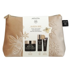 Apivita Queen Bee Routine - Κρέμα Απόλυτης Αντιγήρανσης Πλούσιας Υφής 50ml με Δώρο Ορό 10ml + Κρέμα Ματιών 5ml