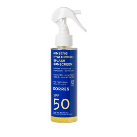 Korres Ginseng Hyaluronic Splash Sunscreen SPF50 150ml – Διφασικό αντηλιακό με ‘water’ υφή για πρόσωπο και σώμα με Υαλουρονικό οξύ