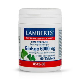 Lamberts Ginkgo Biloba Extract 6000mg, 60 Ταμπλέτες