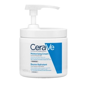 CeraVe Moisturizing Cream 454gr – Ενυδατική κρέμα Προσώπου/Σώματος για Ξηρό/Πολύ Ξηρό Δέρμα με αντλία