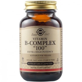 Solgar B-Complex “100” 50 Φυτικές κάψουλες – Σύμπλεγμα Βιταμίνης Β
