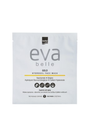 Ιntermed Eva Belle Gold Hydrogel Face Mask 1τμχ.– Μάσκα Προσώπου Υδρογέλης για λείανση των ρυτίδων & βαθιά ενυδάτωση