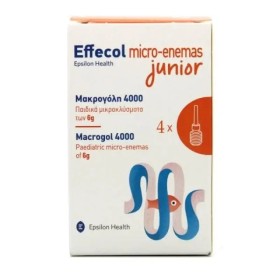 Epsilon Health Effecol Micro Enemas Junior Macrogol 4000 4x6gr - Μικροκλύσματα για Παιδιά