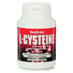 Health Aid L-Cysteine 550mg with Vitamin B6 30tabs – Συμπλήρωμα με Κυστεΐνη και Βιταμίνη Β6