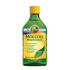 Mollers Cod Liver Oil Natural 250ml - Μουρουνέλαιο Πόσιμο σε Υγρή Μορφή