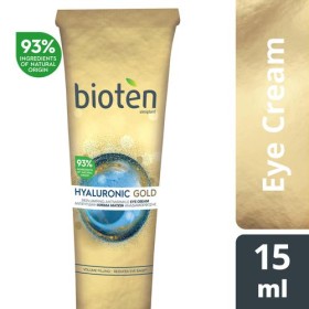 Bioten Eye Cream Hyaluron Gold 15ml - Αντιρυτιδική κρέμα ματιών με Υαλουρονικό Οξύ