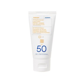 Korres Yoghurt Tinted Sunscreen Face Cream SPF50 50ml - Αντηλιακή Κρέμα Προσώπου με Χρώμα