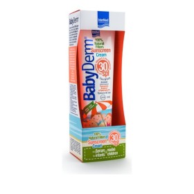 Intermed Babyderm SPF30 100% Natural Filters 300ml - Αντηλιακή κρέμα για βρέφη και παιδια