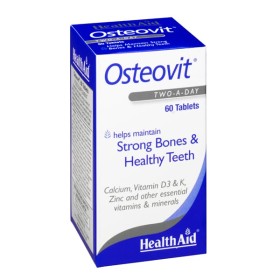 Health Aid Osteovit 60tabs – Συμπλήρωμα με Ασβέστιο και Βιταμίνες D3, Κ, Α, C
